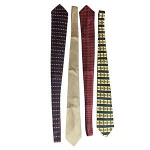 Bundle of 4 silk ties, Tommy Hilfiger, US Polo